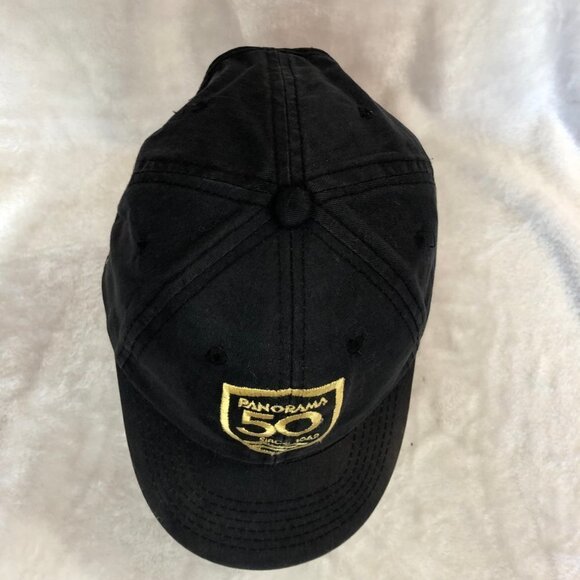 PANORAMA Black & Gold 50th Baseball Hat Cap Adjustable Unisex - Picture 5 of 6